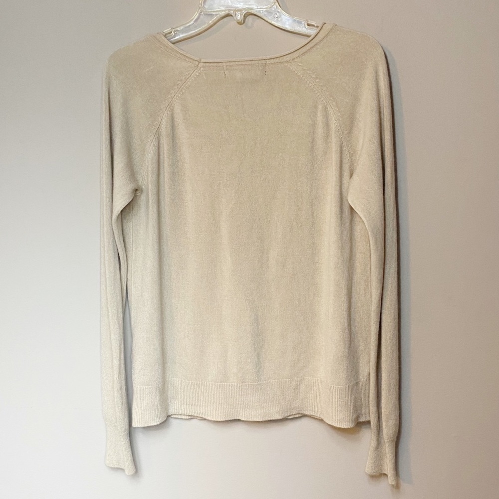 Forever 21 cream button up lightweight cardigan